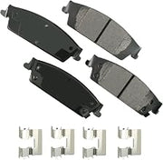 Akebono ACT1707 Ultra Premium Brake Pad Set, 1 Pack, grey