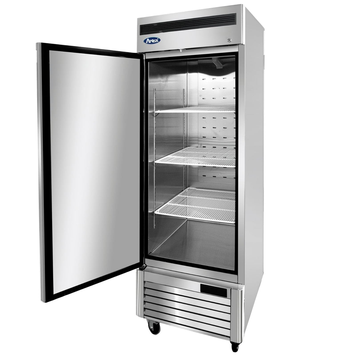 Commercial Upright Reach-In Freezer by Atosa – 19.1 cu. ft. | Left Hinge, 19.1 cubic_feet, Stainless Steel, Model MBF8501GRL