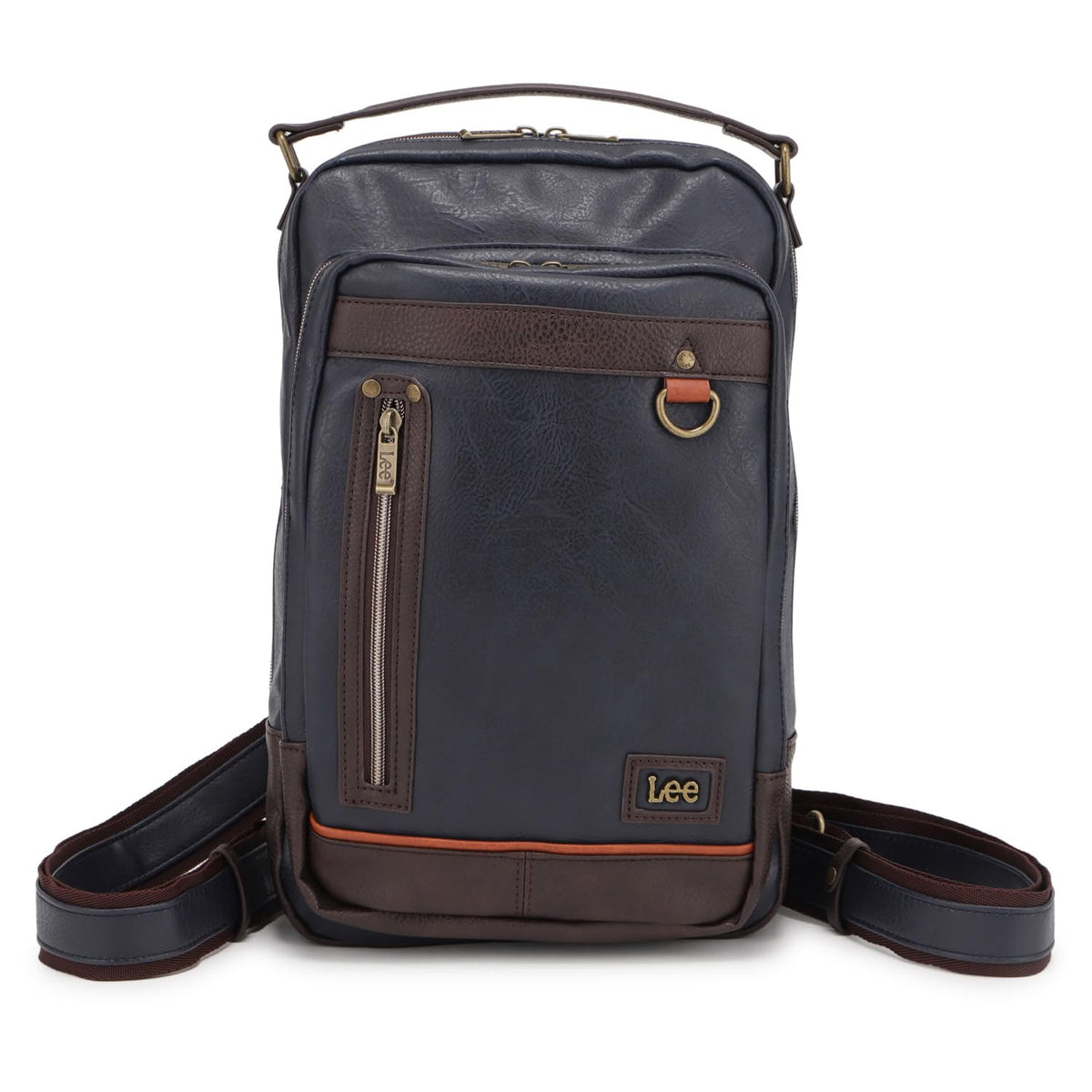 320-3151-01 Men's Body Bag by Lee – One Size, ポリウレタン (PU), Black, Model lee3151-zai-black