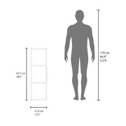 13" Elliott Medicine 38" H Single Door Cabinet by DEPOT E-SHOP – Engineered Wood, White, Model DE-MBW13345
