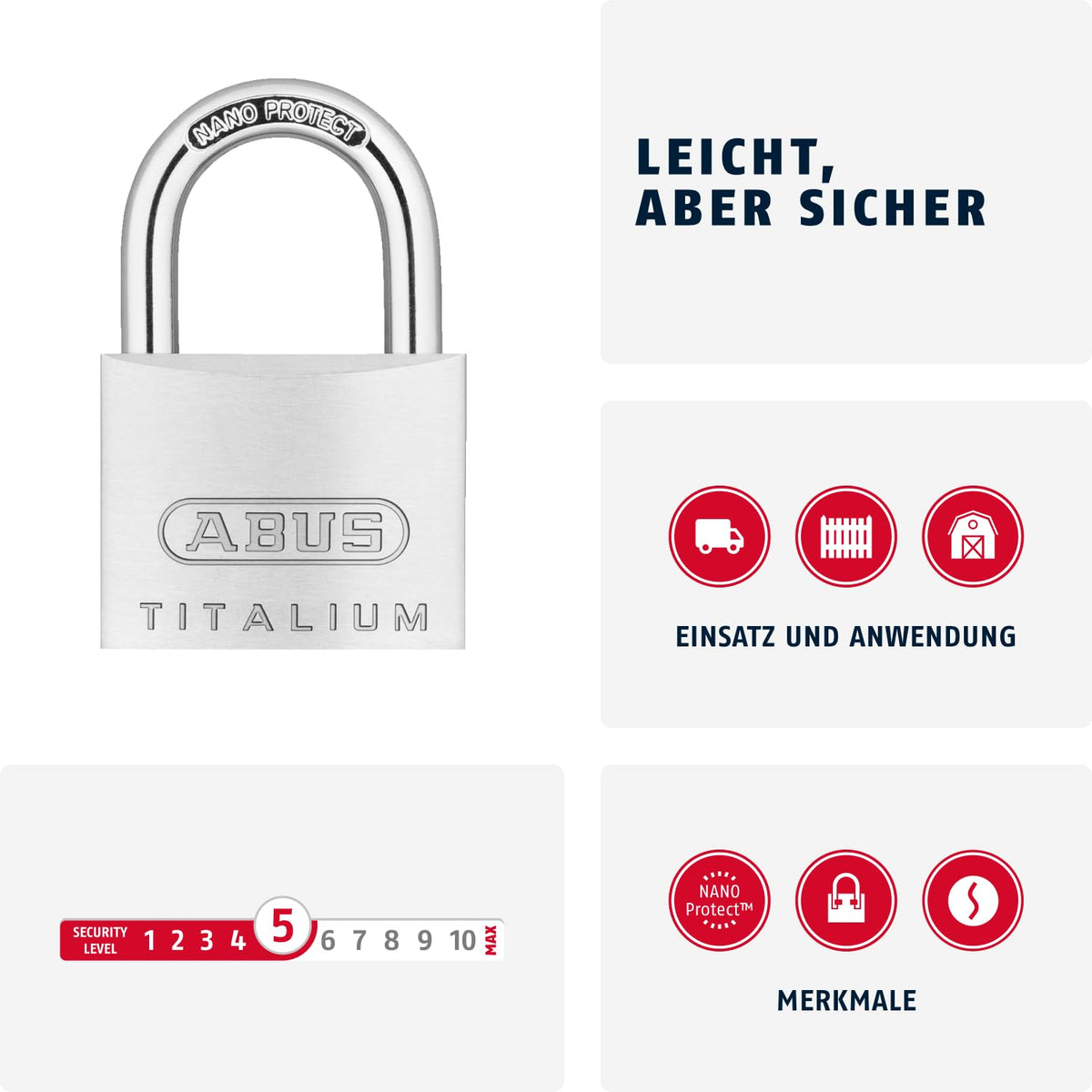 ABUS Set of 2 / 20 mm / Keyed alike Keyed Padlocks