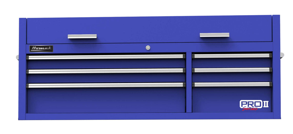 Homak Blue / 54 Inch - 6-Drawer Top Chest / 1 Tool Chests & Cabinets