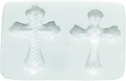 Silikomart Silicone Mould for Sugar Paste CROSS, Cake Decorating Mould, Prince, Size 40 x 140 x 150 mm,