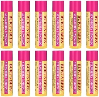 Burt's Bees 100% Natural Origin Moisturizing Strawberry Lemonade Lip Balm .15oz (12 Pack)