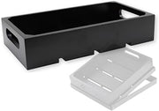 Tablecraft CRATE13BK Serving and Display Crate, Black Rubberwood 12.75-inch Length