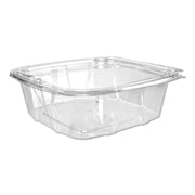 48 oz Tamper-Resistant Clear Hinged Container with Flat Lid (Case of 200) by DART – 48 oz, 48.0 fluid_ounces, Plastic, Clear, Pack of 200