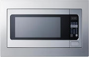 Summit Built-in Microwave Stainless Steel - SMBI27TK30 | With Trim Kit Fits 30” spaces 2.2 cu.ft. Capacity