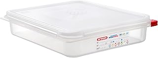 Araven Airtight Container, Food Pan with Lid for Storage in Kitchen and Restaurant, 1/2 GN 2.5" Deep, 1 Count, Clear