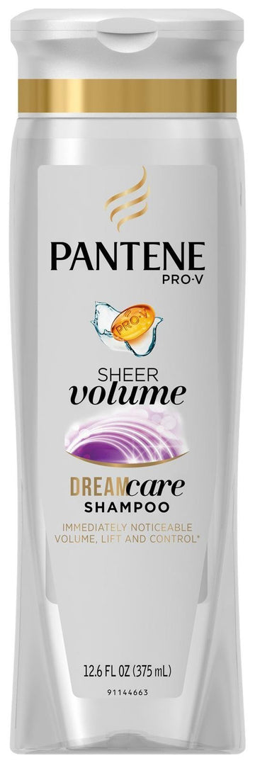Pro-V Fine Hair Sheer Volume Shampoo - 12.6 oz by Pantene – 12.6 Fl Oz (Pack of 1), White, Model PG-1772