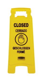 Rubbermaid Commercial Products Yellow 2-Sided / 26 inch / Closed Sign Signs
