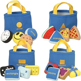 Constructive Playthings MTC-680 Soft Shape-Sorting Bags for Kids 25 Pc. Set