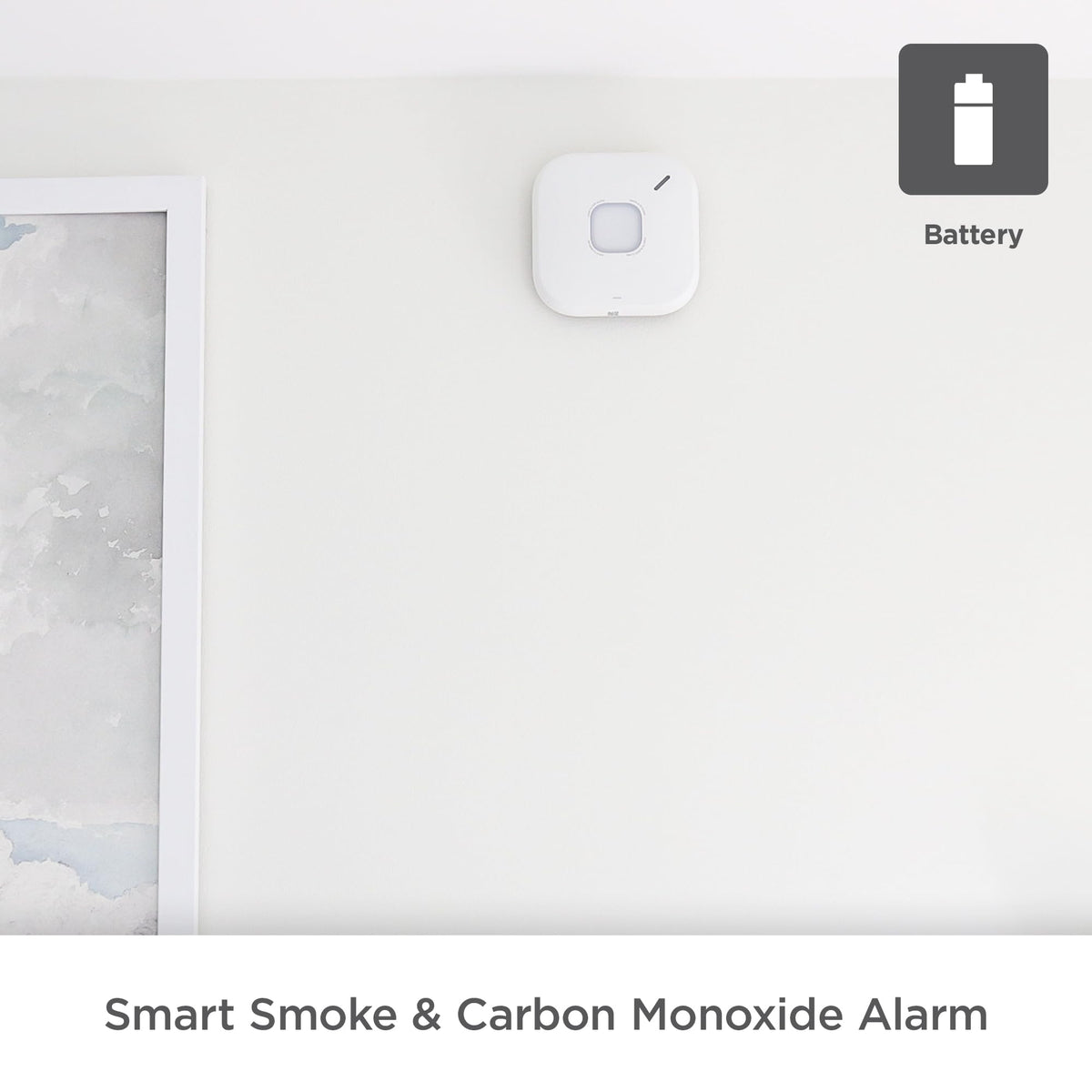 SC5 Battery Smart Smoke & Carbon Monoxide Alarm by First Alert – White, Model SMCO600NV