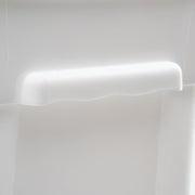 4 qt White Square Plastic Storage Container by Winco – Medium, 4.0 quarts, Plastic, White, Model PESC-4