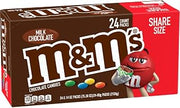 M&M's Milk Chocolate Candy Sharing Size 3.14 Ounce (Pack of 24) Box