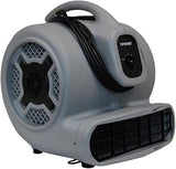 XPOWER P-800 Pro 1 HP 3600 CFM Centrifugal Air Mover, Carpet Dryer, Floor Fan, Blower, for Water Damage Restoration, Janitorial, Plumbing, Home Use