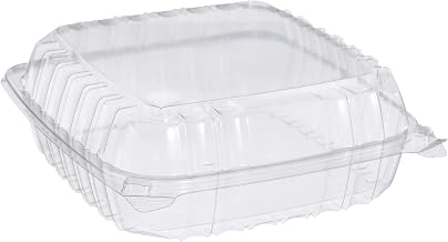 Dart C95PST1 OPS Lg Clear Hinged Container, 8.9 X 9.4 in (Case of 200)