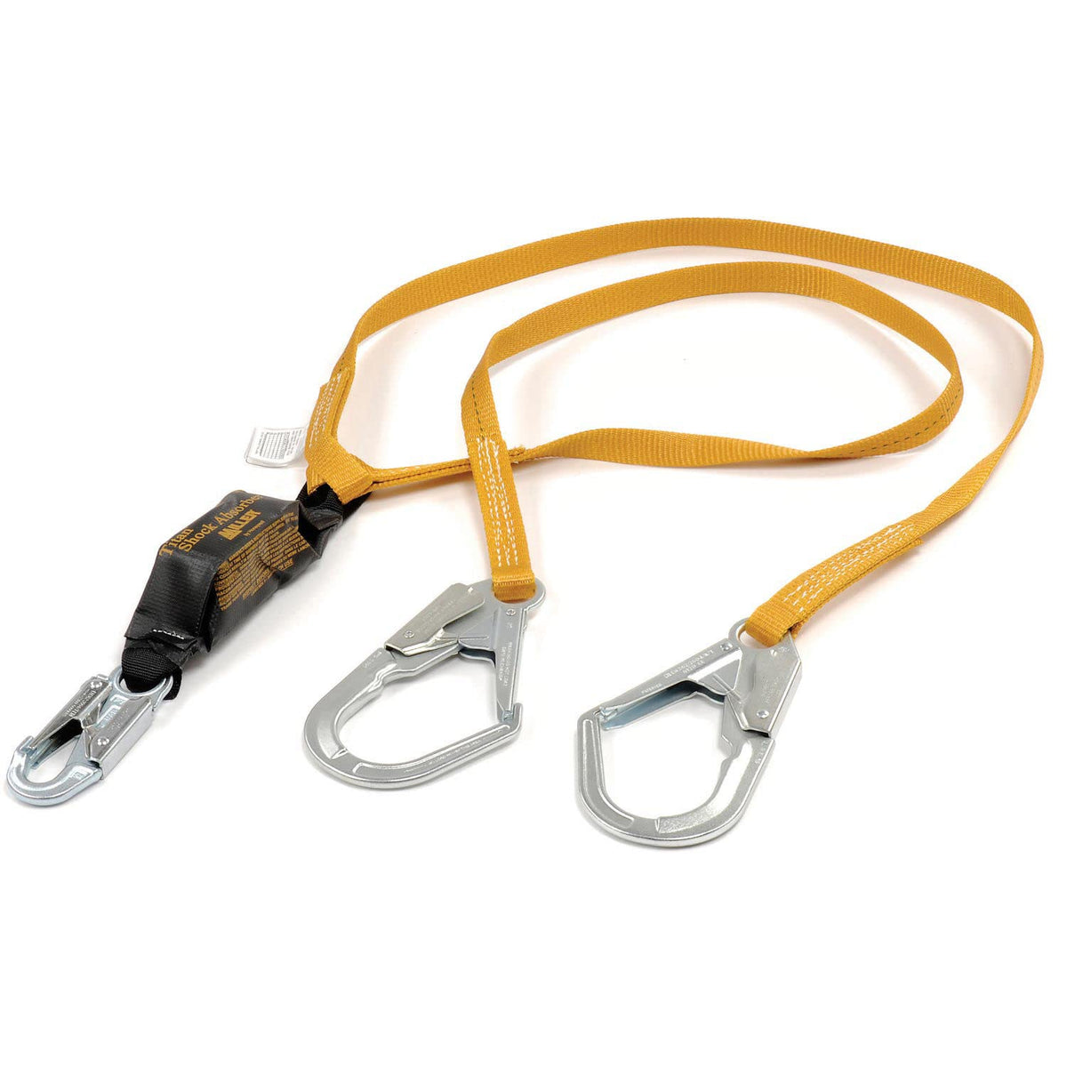 by Honeywell Titan by Honeywell 6-Feet Double-Legged Shock-Absorbing Lanyard with 2-1/4-Inch Locking Rebar Snap Hook on Each Leg by Miller – 6-Feet, Orange, Model T6122-Z7/6FTAF