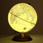 Retro Led Light Antique Rotating Globe with Stand Wood Base Globe... by xdgFHsy – One Size, Resin, A, Model xdgFHsy
