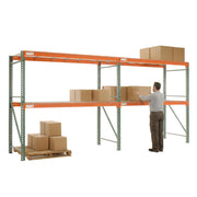 Teardrop Pallet Rack Add-On Unit by Global Industrial – Steel, Orange, Model 320861