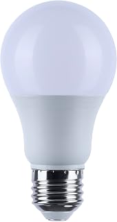 Satco 9.1W A19 LED Light Bulbs, 2700K Soft White, 800 Lumens, Medium E26 Base, Non Dimmable, 12/24/12/34V, Damp Rated, 60W Incandescent Replacement, for Lamps Fixtures and Home Lighting (6 Bulbs)