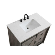 Austin Bathroom Vanity Rustic Grey by Lighting Design – Engineered Wood, Rustic Grey, Model VF90536RG