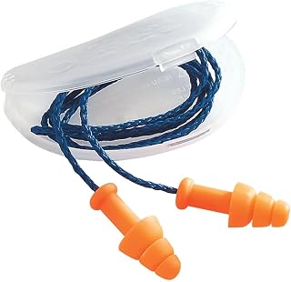 Howard Leight by Honeywell SmartFit Heat-Activated Corded Reusable Earplugs, 100-Pairs (SMF-30), Orange