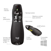 Logitech Red Laser / 5 buttons / Clicker Presentation Remotes