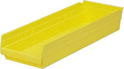 Akro-Mils 30120YELLO Shelf Bin, 11-5/8" L, 4-1/8" W, 4" H