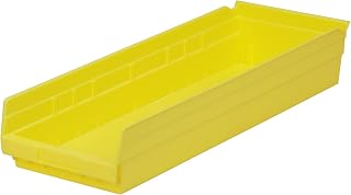 Akro-Mils 30120YELLO Shelf Bin, 11-5/8" L, 4-1/8" W, 4" H