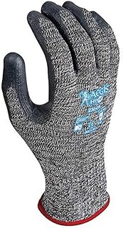 SHOWA Gloves 230-10 Nitrile PC On Knit Glove, Salt & Pepper, 10.0 (Pack of 12)