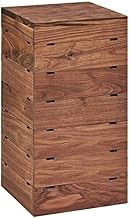 Cal-Mil 3628-10-78 Crate Riser, 10" Height, 12" Width, 12" Length, Walnut