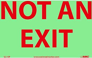 Glo-Brite Not an Exit Sign - Vinyl
