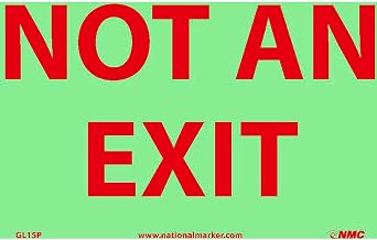 Glo-Brite Not an Exit Sign - Vinyl
