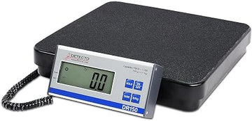 Detecto DR150 Portable Digital Receiving Scale,12" x 12", 150 lb. Capacity