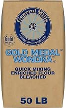 General Mills Wondra Quick Mixing Instant Flour, Bleached Enriched Malted, 50 lb Bag for Baking & Cooking - 1 each
