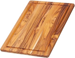 Teakhaus Cutting Board, Wood, Brown, 40 x 28 x 1.4 cm