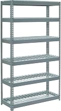 Global Industrial Extra Heavy Duty Shelving 48" W x 18" D x 72" H with 6 Shelves, Wire Deck, Gry