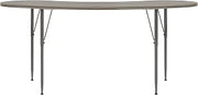 Tot Mate Curved Table 72" Wide (Shadow Elm Gray)