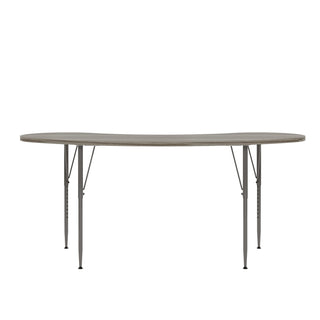 Curved Table 72" Wide (Shadow Elm Gray) by Tot Mate – 3/4" Thick Industrial Grade Wood With Laminate Surfacing, Shadow Elm Gray, Model TM9373