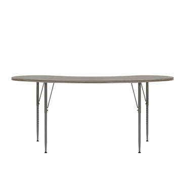 Curved Table 72" Wide (Shadow Elm Gray) by Tot Mate – 3/4" Thick Industrial Grade Wood With Laminate Surfacing, Shadow Elm Gray, Model TM9373