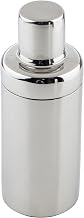 Tablecraft 12938 Bottle Shaped Cocktail Shaker, 16 oz, Mirror Finish Stainless Steel, 3-Piece Bar Shaker Set with Strainer & Cap, Dishwasher Safe, 3” x 3” x 7.75” – Mix & Serve Cocktails