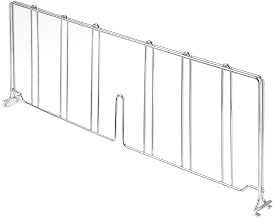 Nexel Wire Shelf Divider, 21"W x 8"H, Silver Epoxy