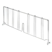 Wire Shelf Divider by Nexel – 21"W x 8"H, Silver, Silver Epoxy, Model AD821EP