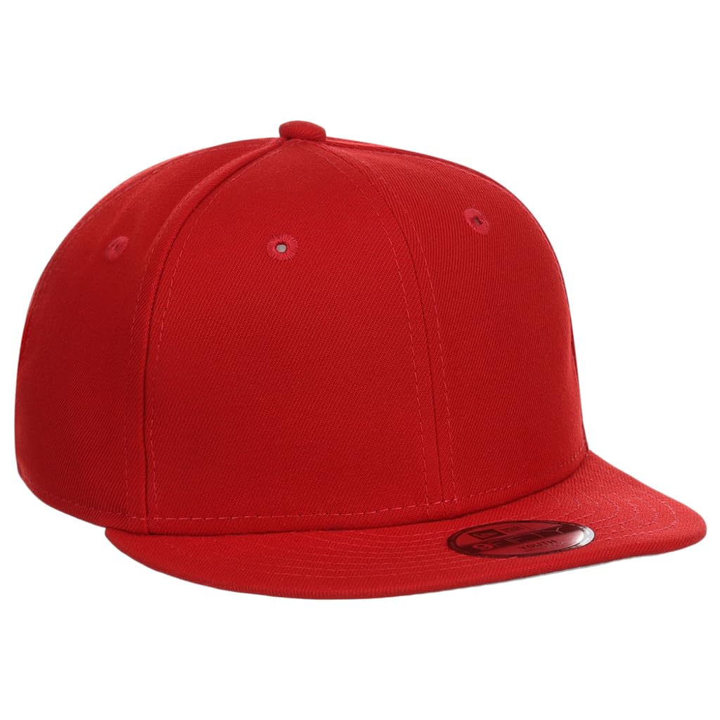Blank Custom Kids/Youth 9FIFTY Adjustable Snapback Cap Red by New Era – Red