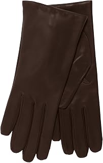 Fratelli Orsini Winter Gloves Isabella Brown for Women - Lambskin Leather Gloves with cashmere lining - color Brown