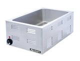 Full Size Food Warmer by Adcraft – 14.0 quarts, Stainless Steel, Silver, Model FW-1200W