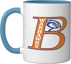 Bloomfield Warhawks Ceramic Mug, Blue/White, 11oz