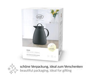 Dan 1-Liter Carafe by Alfi – 33.8 Ounces, 1 liters, Polypropylene, Black, Model 935020100