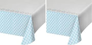 Creative Converting 316939 All Over Print Plastic Tablecover, 54 x 102, Little Peanut, Boy (Pack of 2)