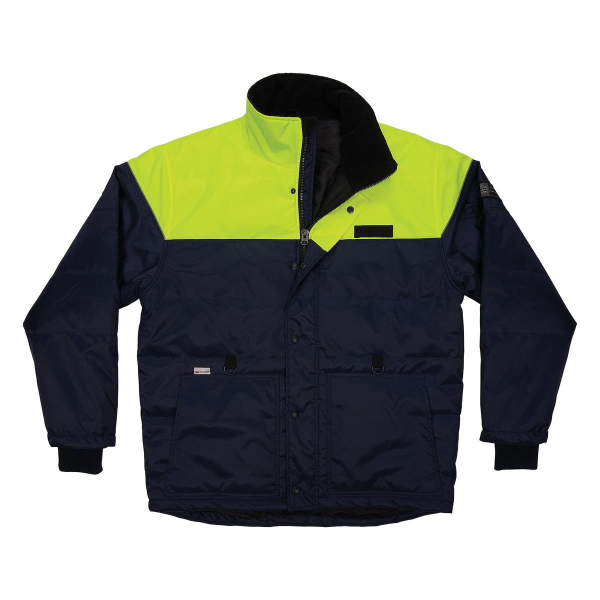 N-Ferno 6476 Insulated Freezer Jacket by Ergodyne – 4X-Large, Polyester, Navy, Model 41258